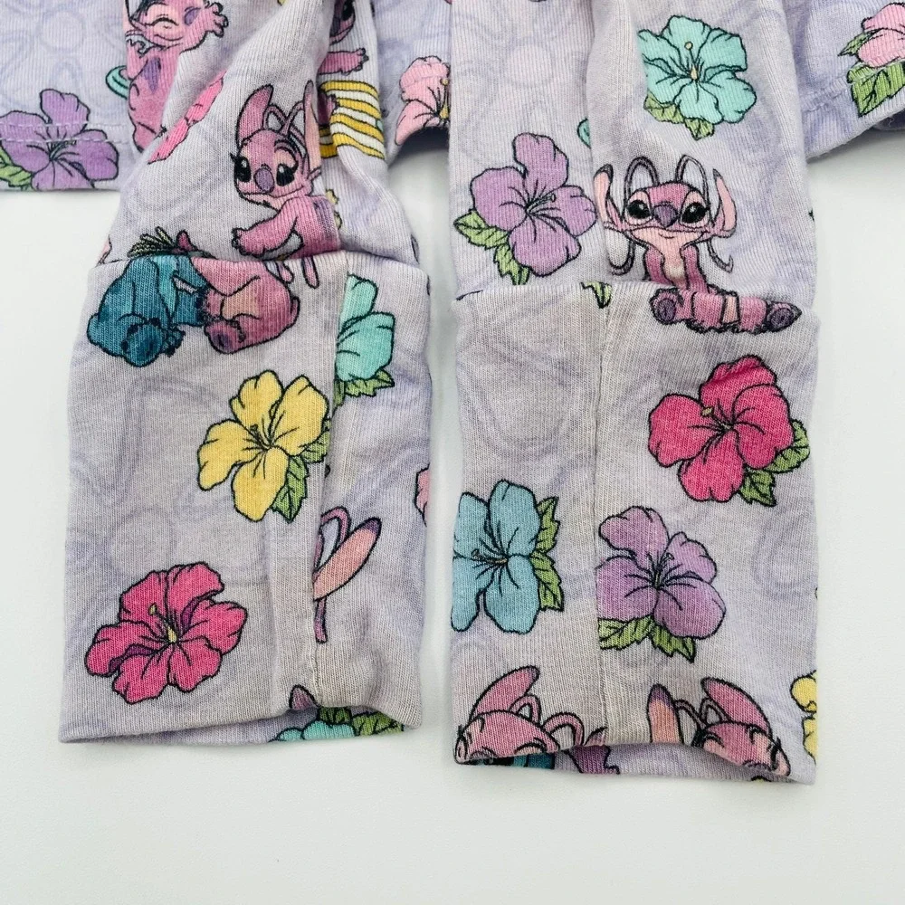 Disney Posh Peanut Stitch and Angel Tropical Pajama Top Only Lavender Toddler 2T
